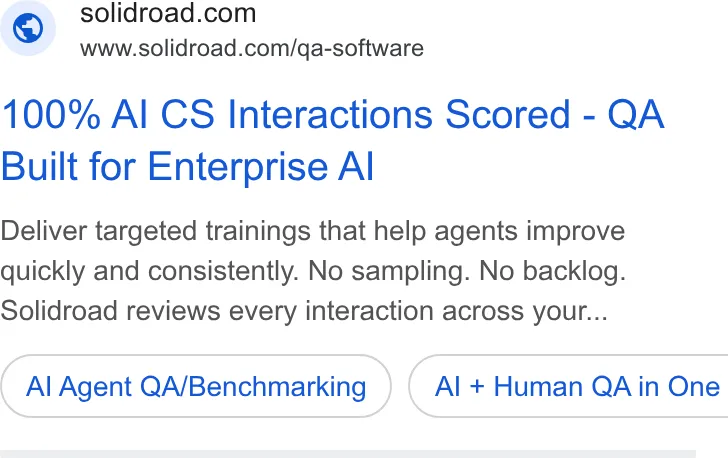 An ad Solidroad is running