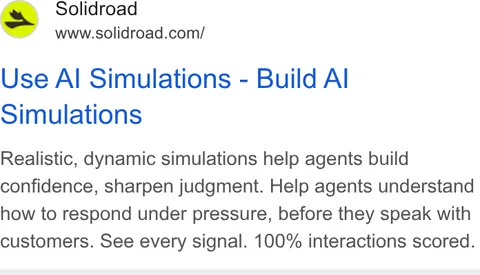 An ad Solidroad is running
