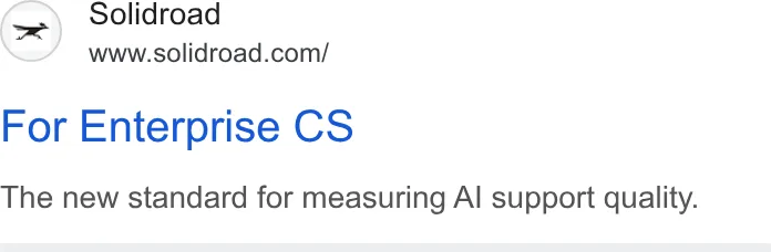 An ad Solidroad is running