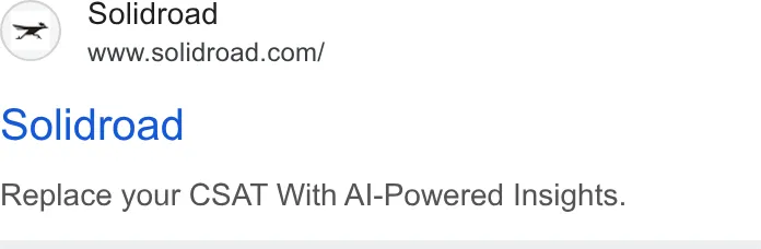 An ad Solidroad is running