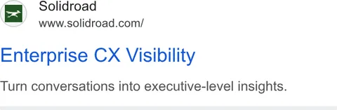 An ad Solidroad is running
