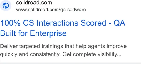 An ad Solidroad is running