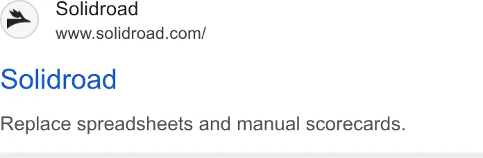 An ad Solidroad is running