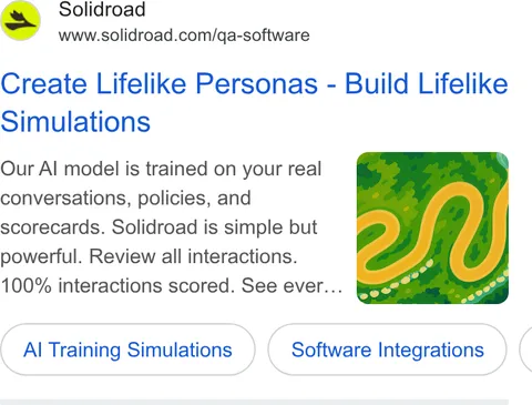 An ad Solidroad is running