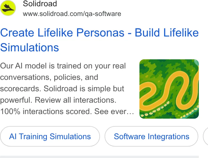 An ad Solidroad is running