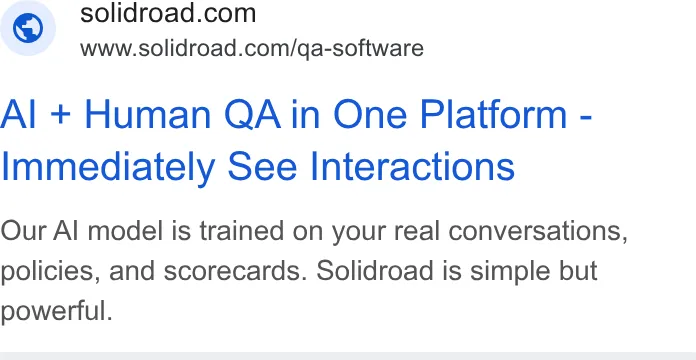 An ad Solidroad is running