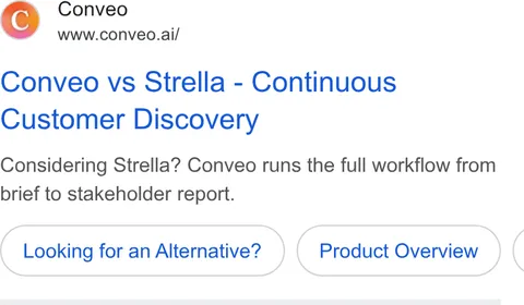 An ad Conveo is running