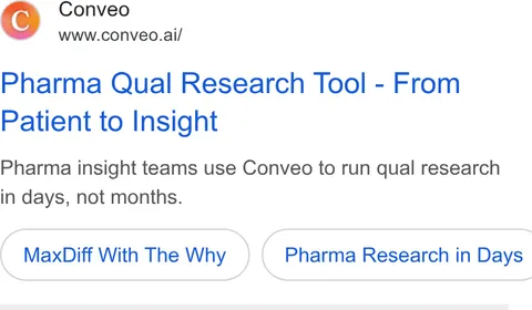 An ad Conveo is running