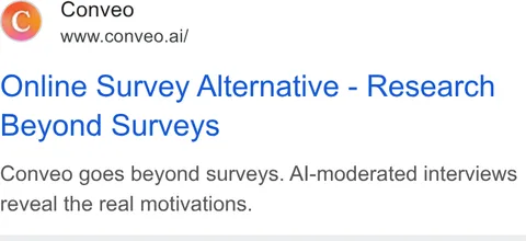 An ad Conveo is running