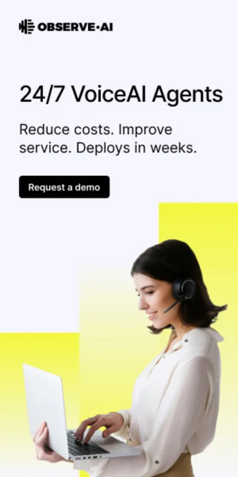 An ad Observe.AI is running
