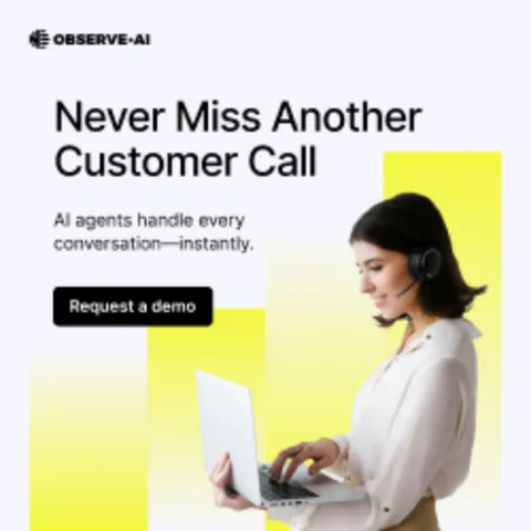 An ad Observe.AI is running