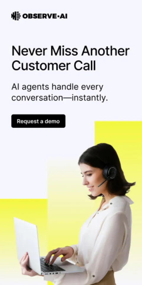 An ad Observe.AI is running