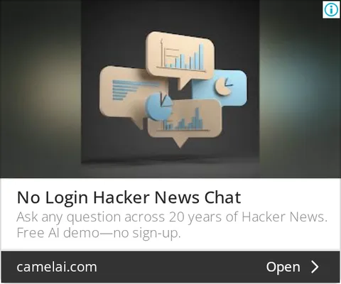 An ad camelAI is running
