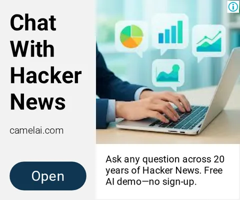 An ad camelAI is running