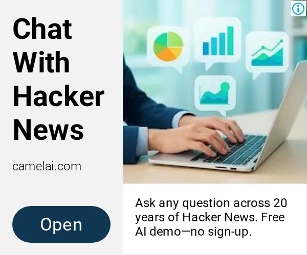 An ad camelAI is running