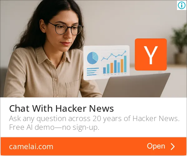 An ad camelAI is running