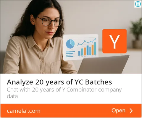 An ad camelAI is running