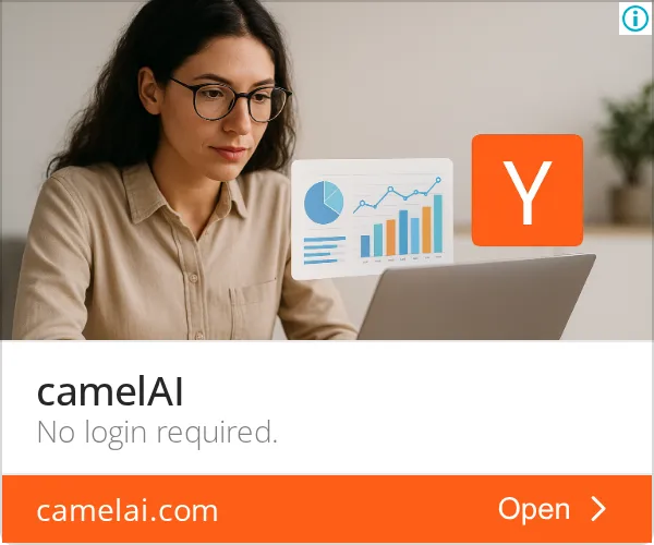 An ad camelAI is running