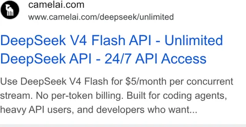 An ad camelAI is running