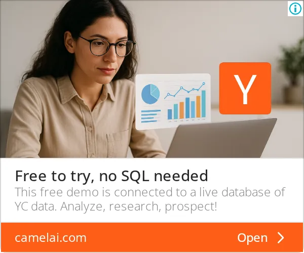 An ad camelAI is running