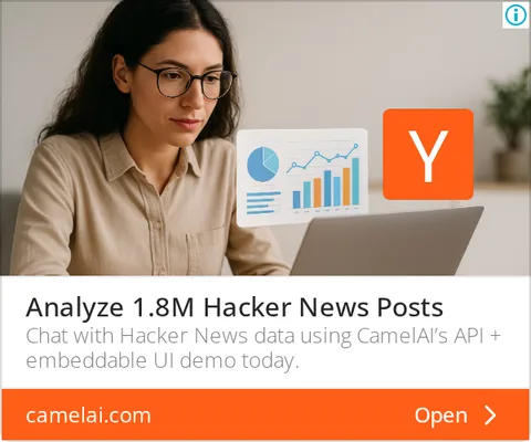 An ad camelAI is running
