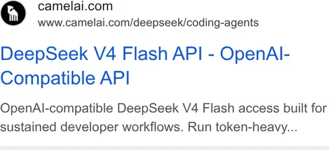 An ad camelAI is running