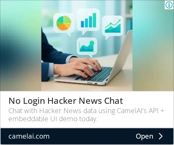 An ad camelAI is running