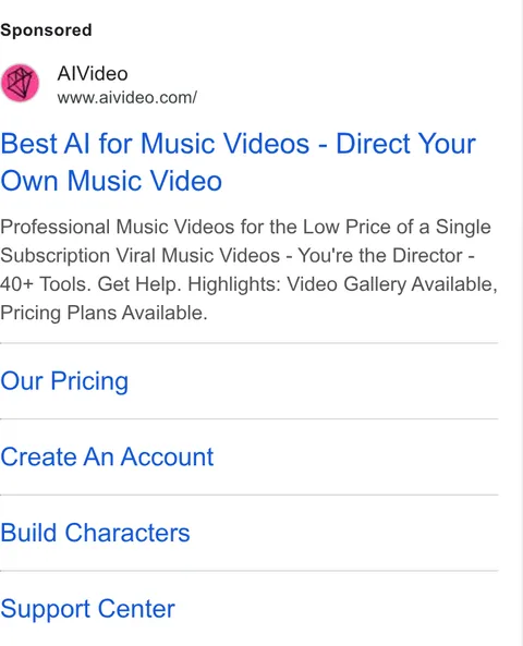 An ad AIVideo is running