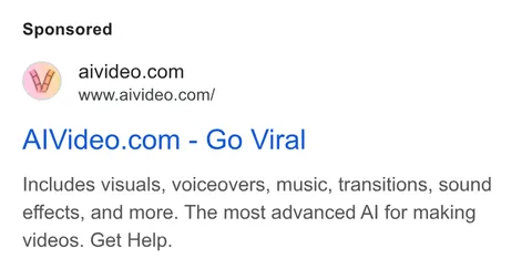 An ad AIVideo is running