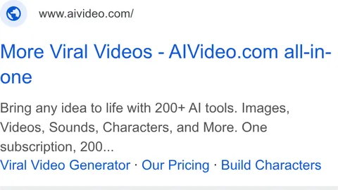 An ad AIVideo is running
