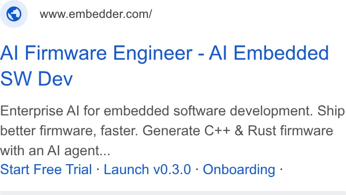 An ad Embedder is running