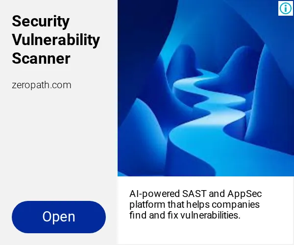 An ad ZeroPath is running