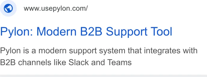 An ad Pylon: Agentic B2B Support is running