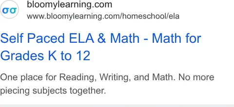 An ad Bloomylearning is running