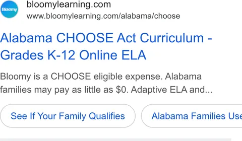 An ad Bloomylearning is running