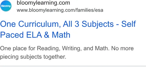 An ad Bloomylearning is running