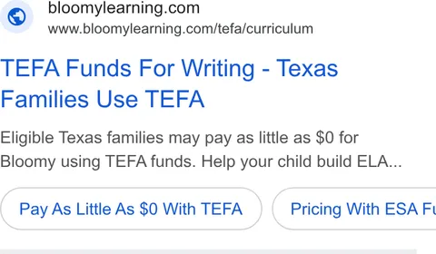 An ad Bloomylearning is running