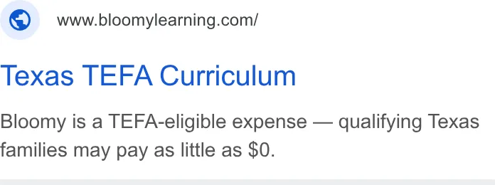 An ad Bloomylearning is running