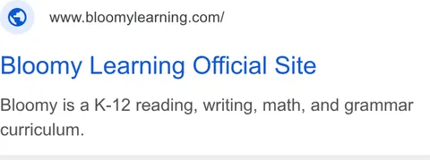 An ad Bloomylearning is running