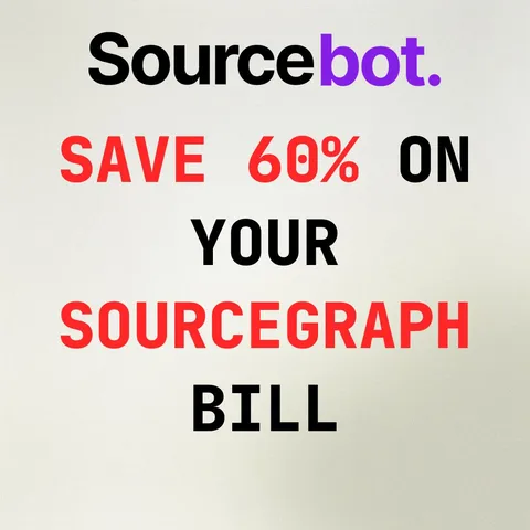 An ad Sourcebot is running