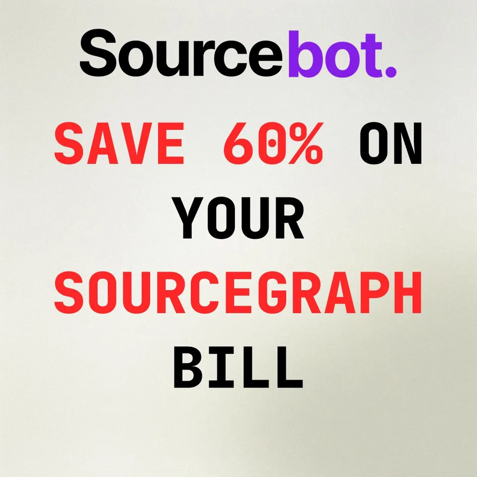 An ad Sourcebot is running