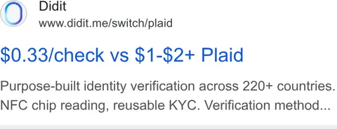 An ad Didit is running