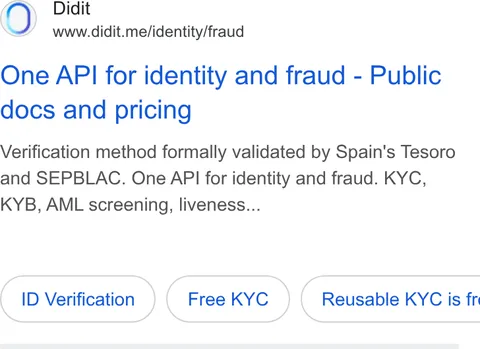 An ad Didit is running