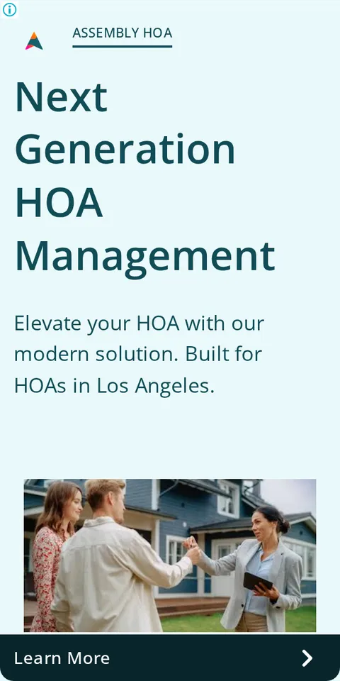 An ad Assembly HOA Management is running