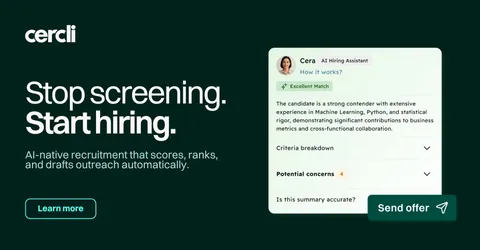 An ad Cercli is running