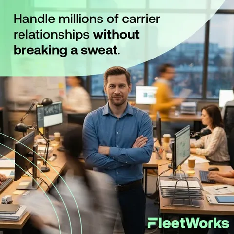 An ad FleetWorks is running