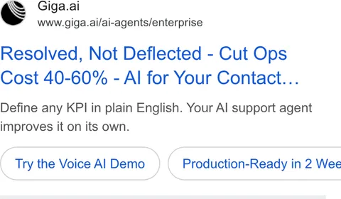 An ad Giga is running