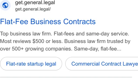 An ad General Legal is running