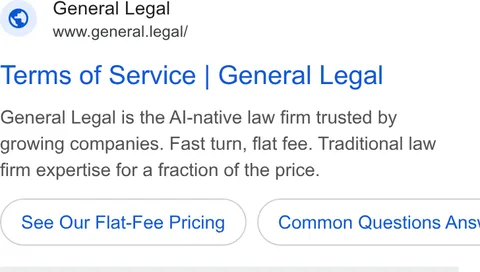 An ad General Legal is running