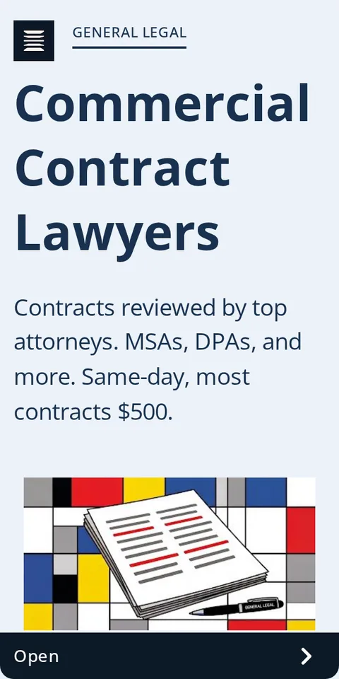An ad General Legal is running